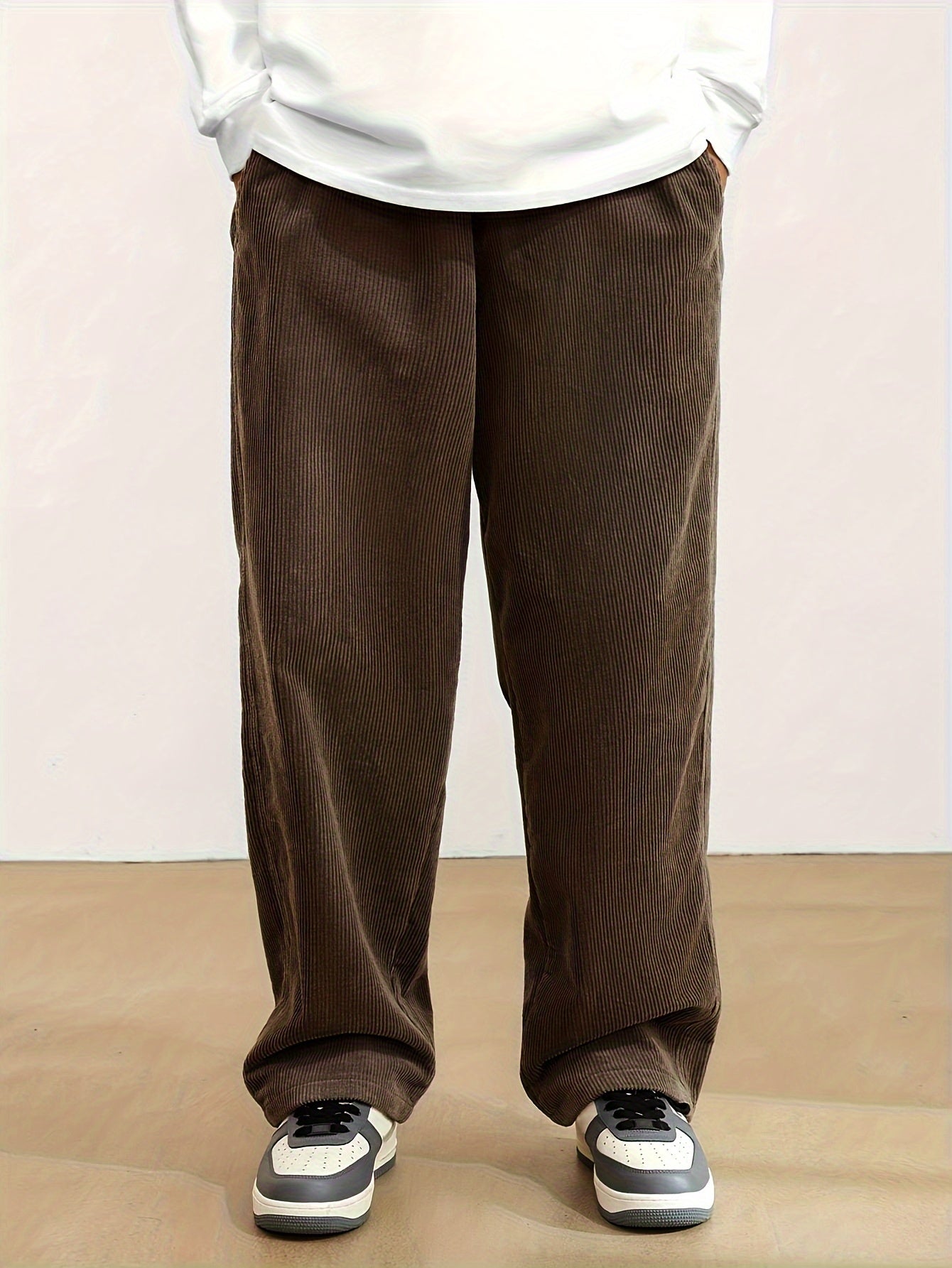 Urban Flow Loose Fit Corduroy Pants