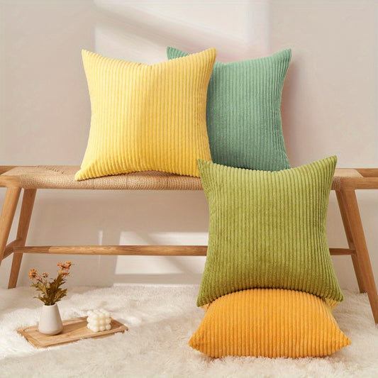 Velvet Hues Corduroy Pillow Covers