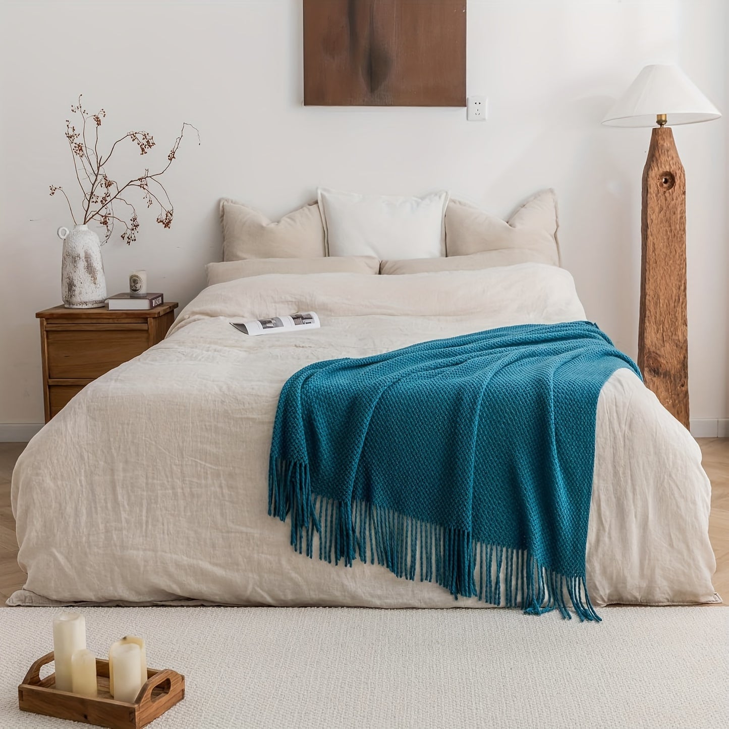 Isla Fringe Throw Blanket
