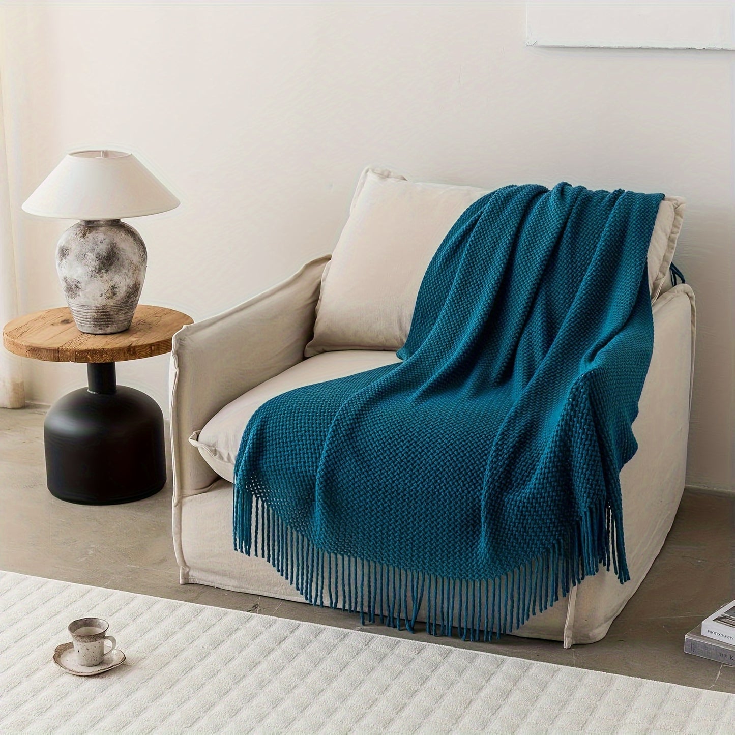 Isla Fringe Throw Blanket