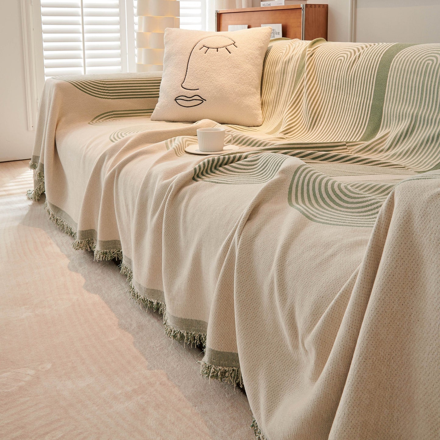 Tranquil Threads Bohemian Sofa Throw