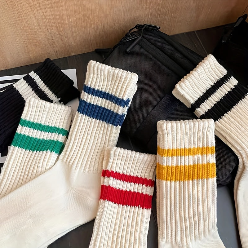 Varsity Striped Crew Socks