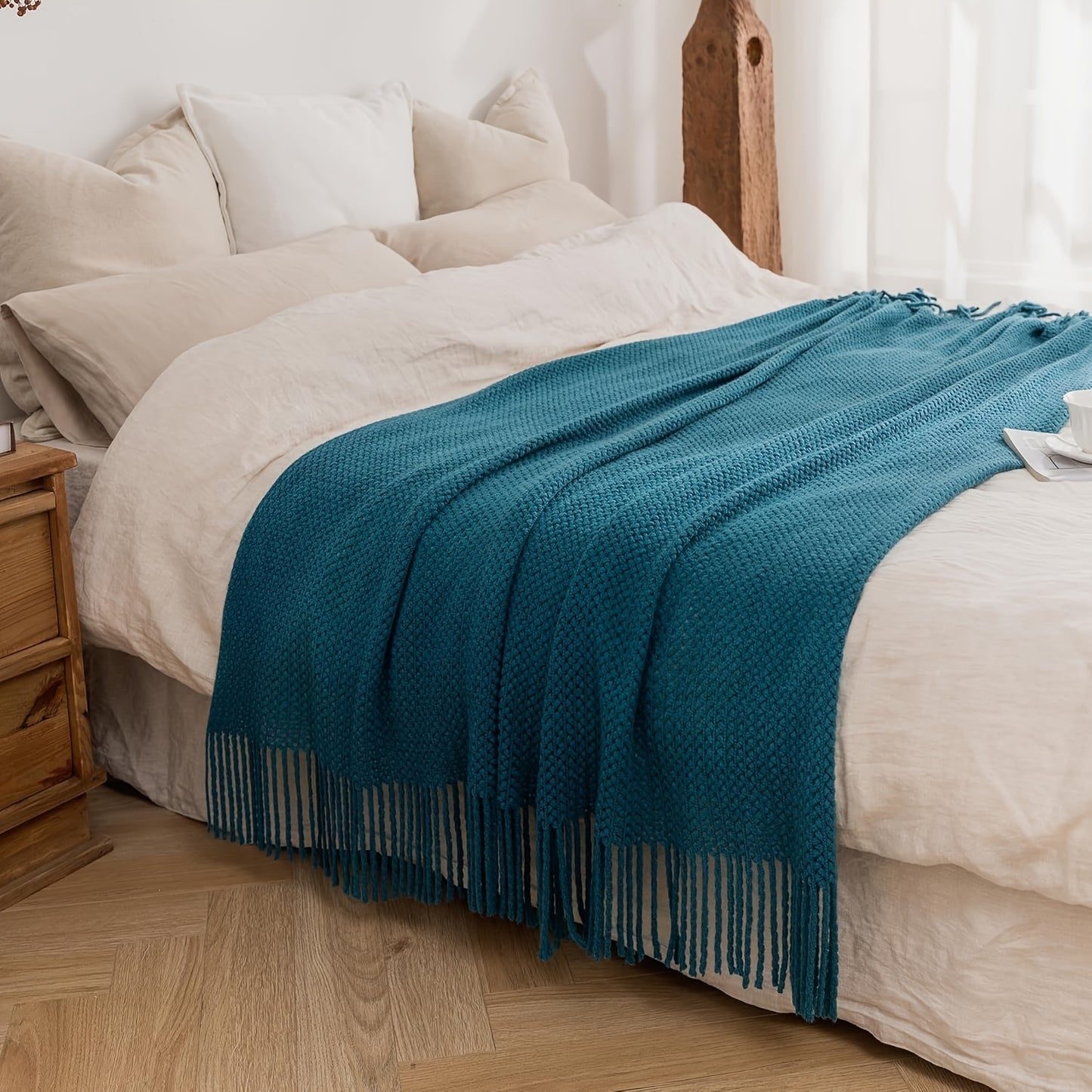 Isla Fringe Throw Blanket