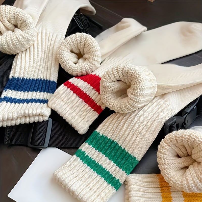 Varsity Striped Crew Socks