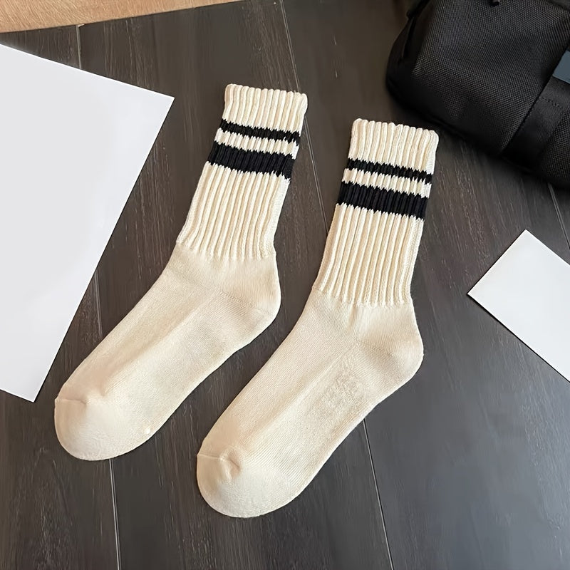 Varsity Striped Crew Socks