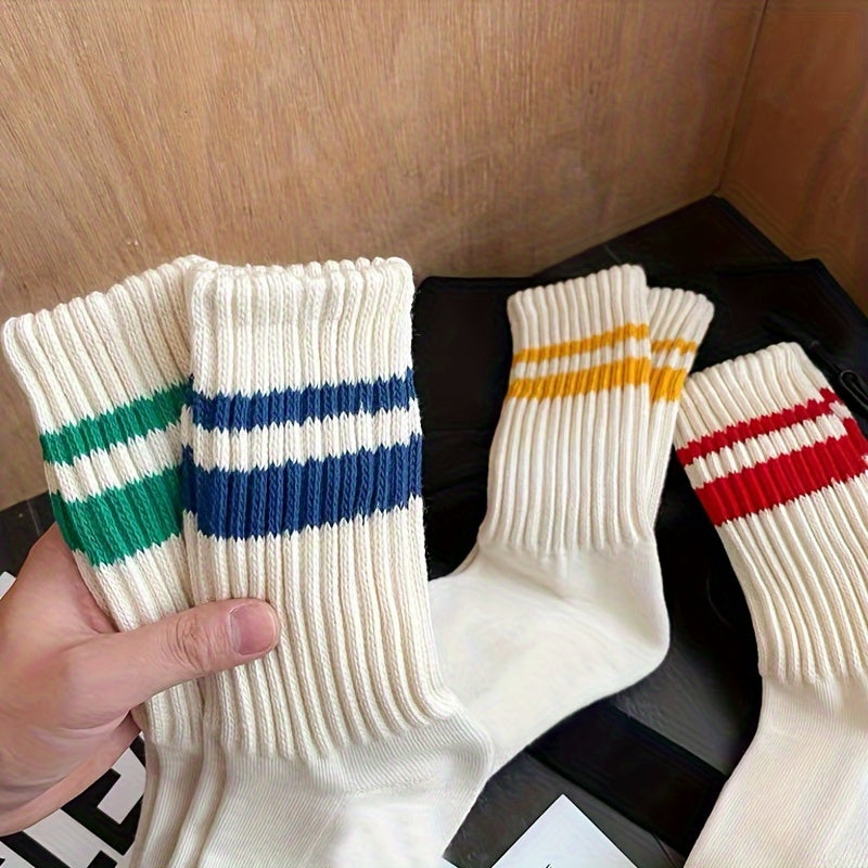 Varsity Striped Crew Socks