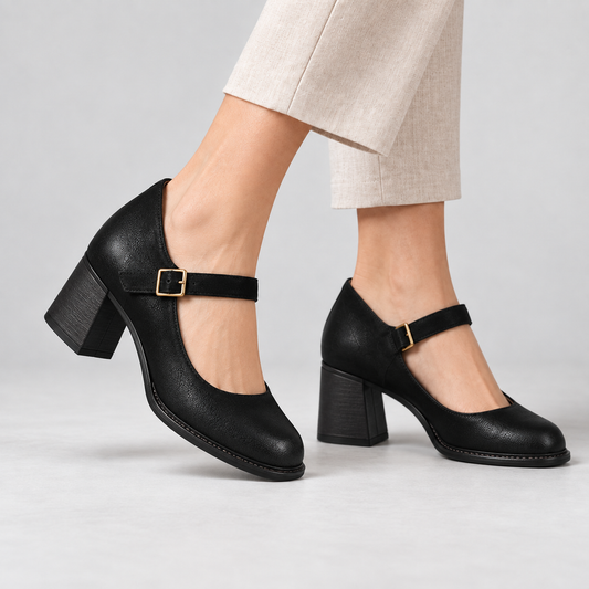 Dorothy Women's Everyday Comfort Mary Jane Pumps, Block Heel | Hudson & Wells