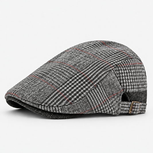 Franklin men's driving cap in Gray – square side view