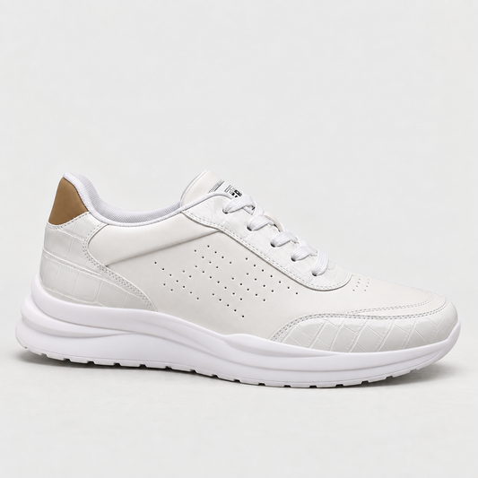 Weston Men's Lightweight Casual Shoes — White | Hudson & Wells