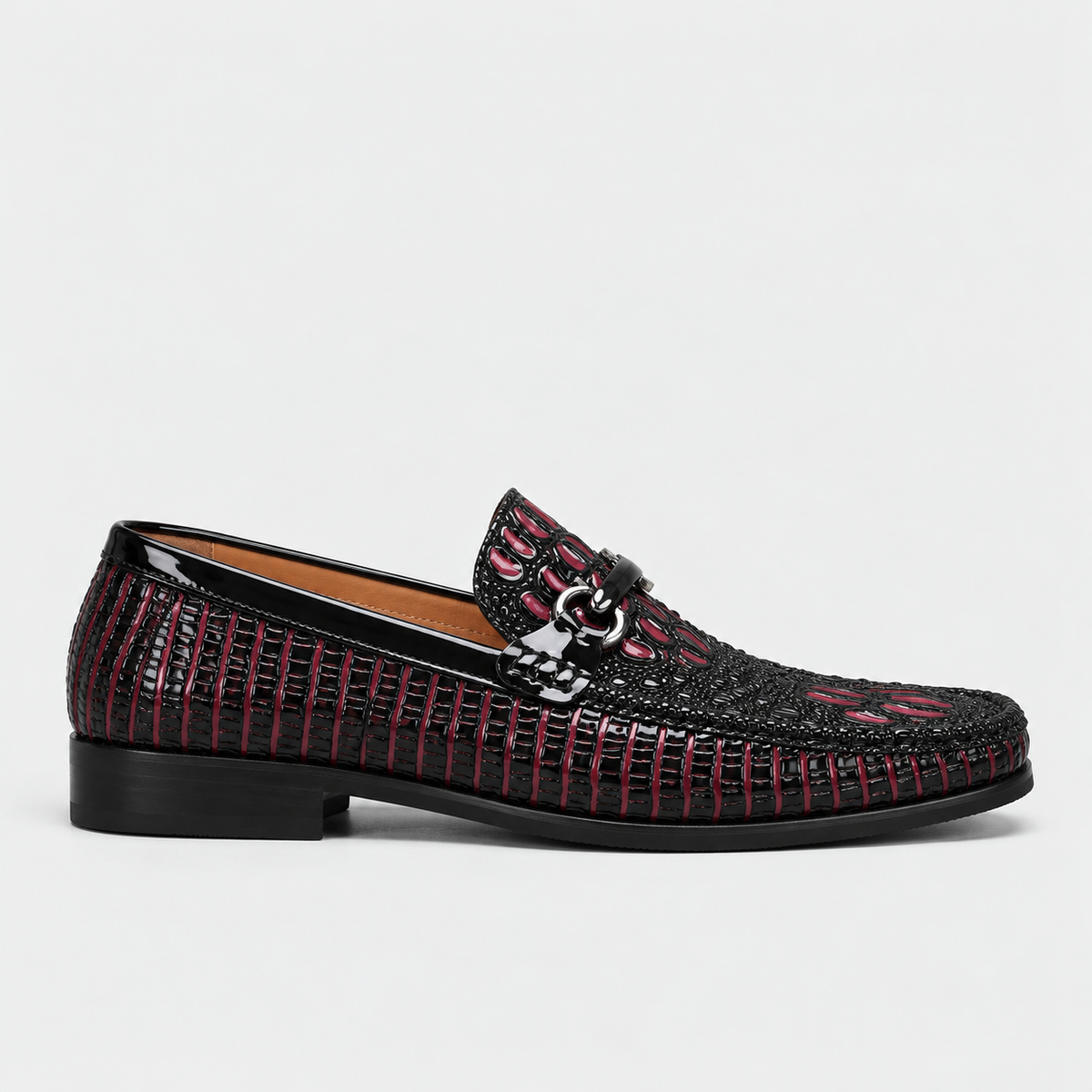 Whitaker Leather Slip-On Loafers — Burgundy | Hudson & Wells