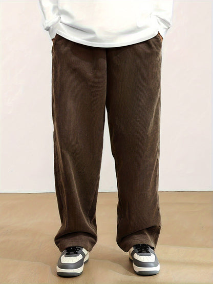 Urban Flow Loose Fit Corduroy Pants