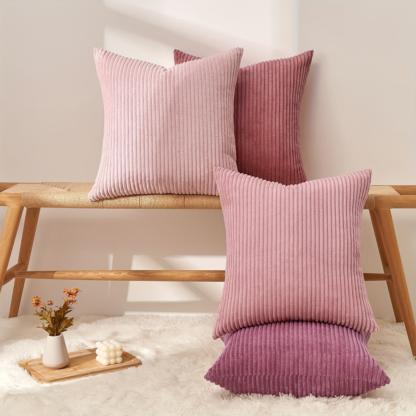 Velvet Hues Corduroy Pillow Covers
