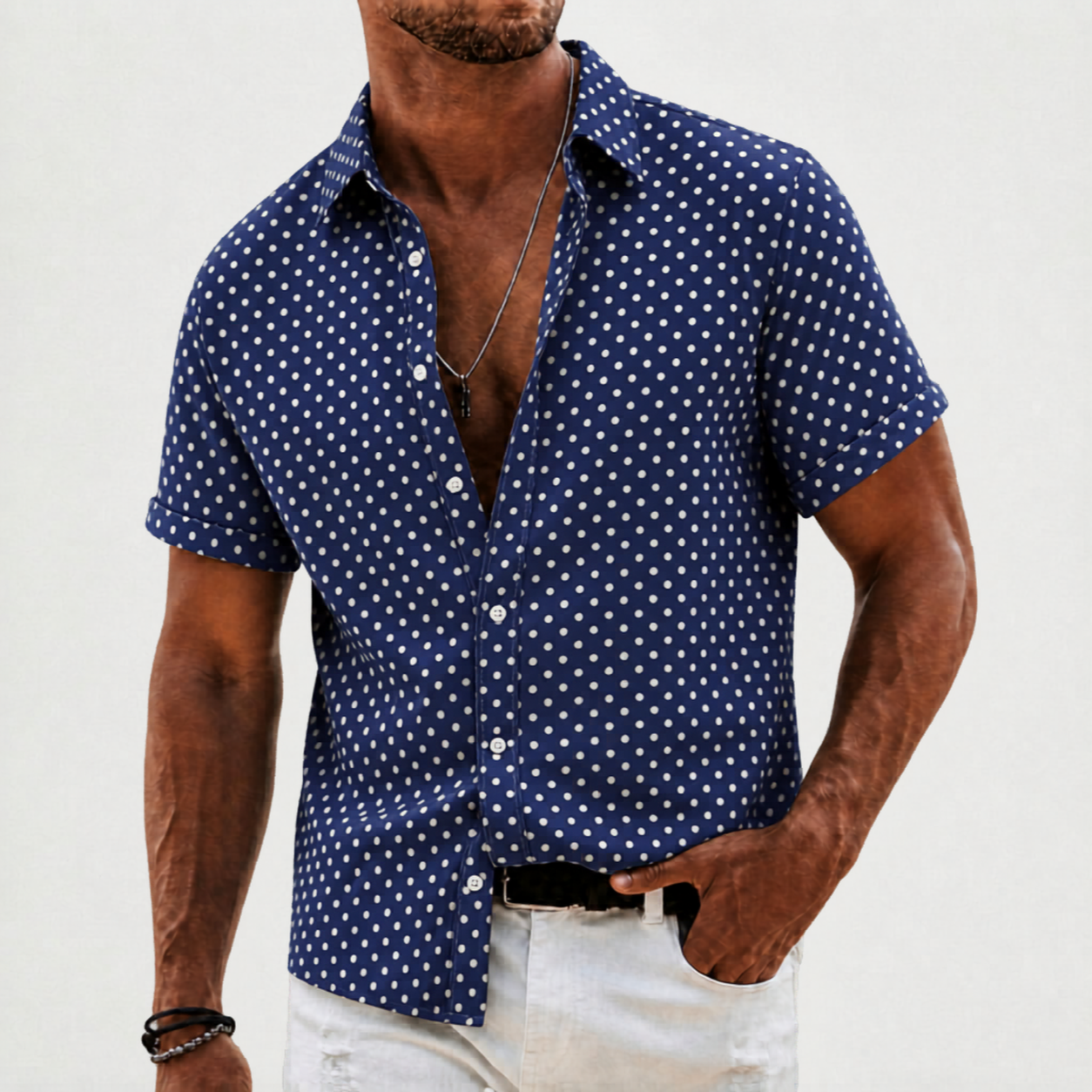 Downtown Dot Button Up