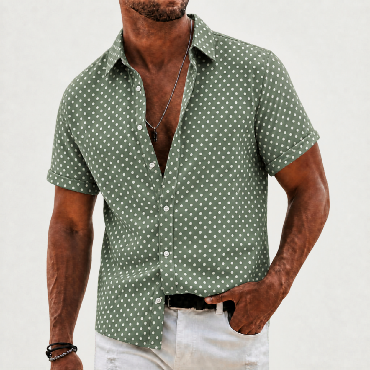 Downtown Dot Button Up