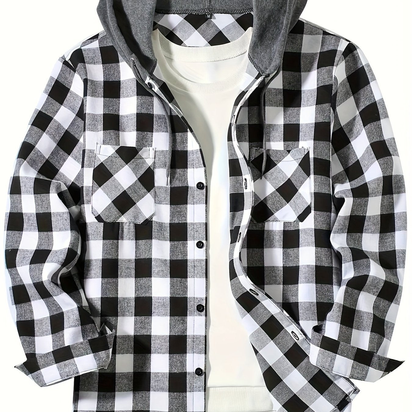 Rustic Ridge Flannel Hoodie