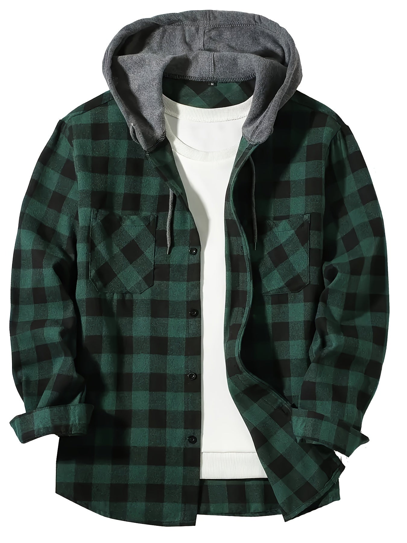 Rustic Ridge Flannel Hoodie