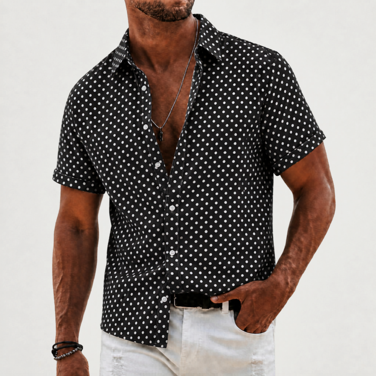 Downtown Dot Button Up