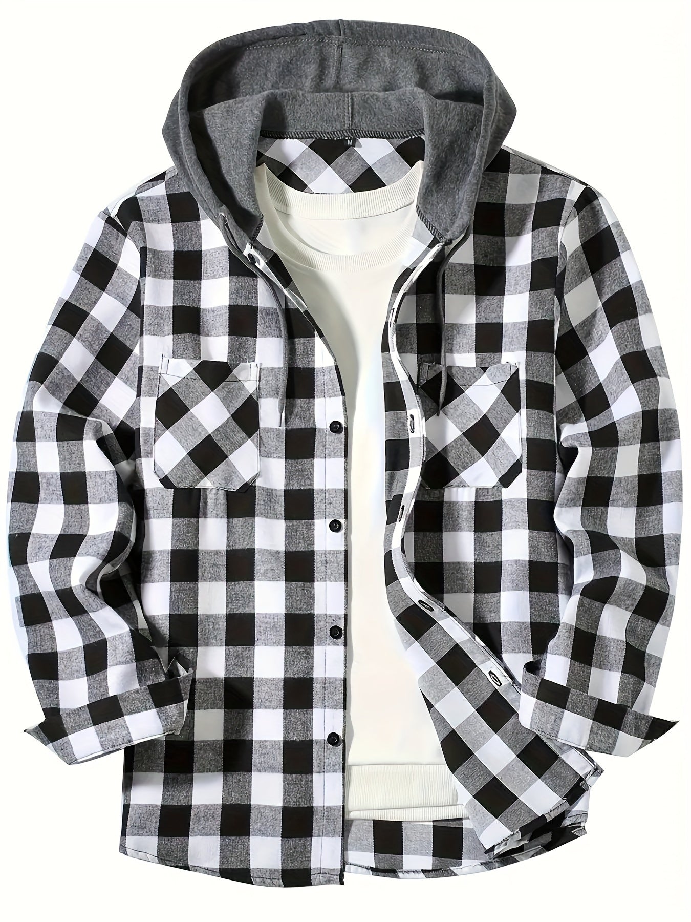 Rustic Ridge Flannel Hoodie