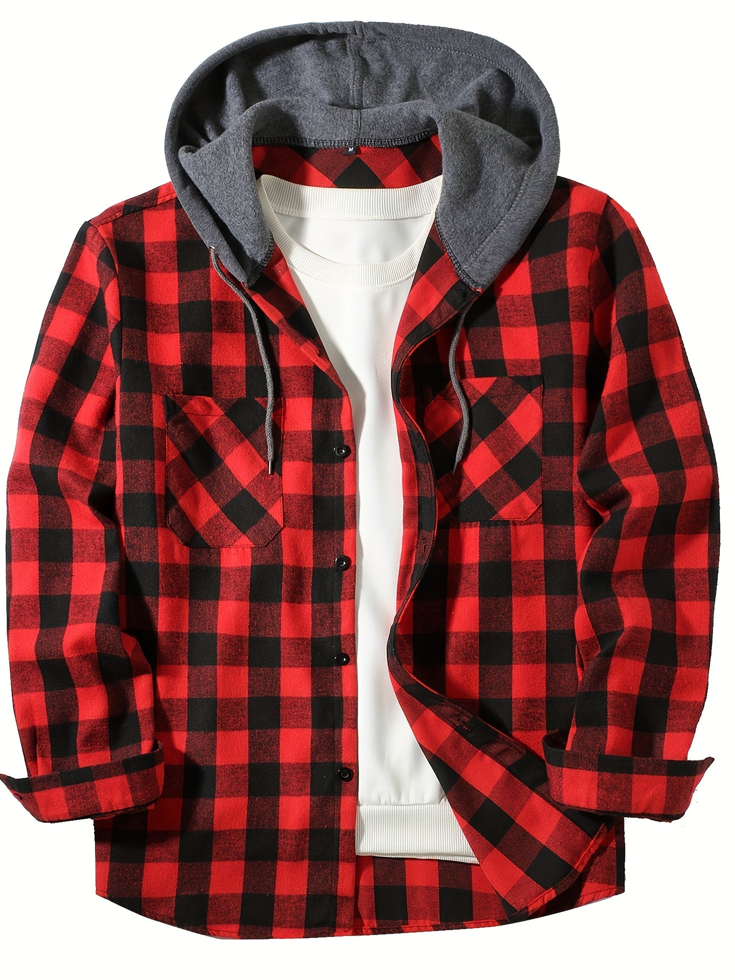 Rustic Ridge Flannel Hoodie