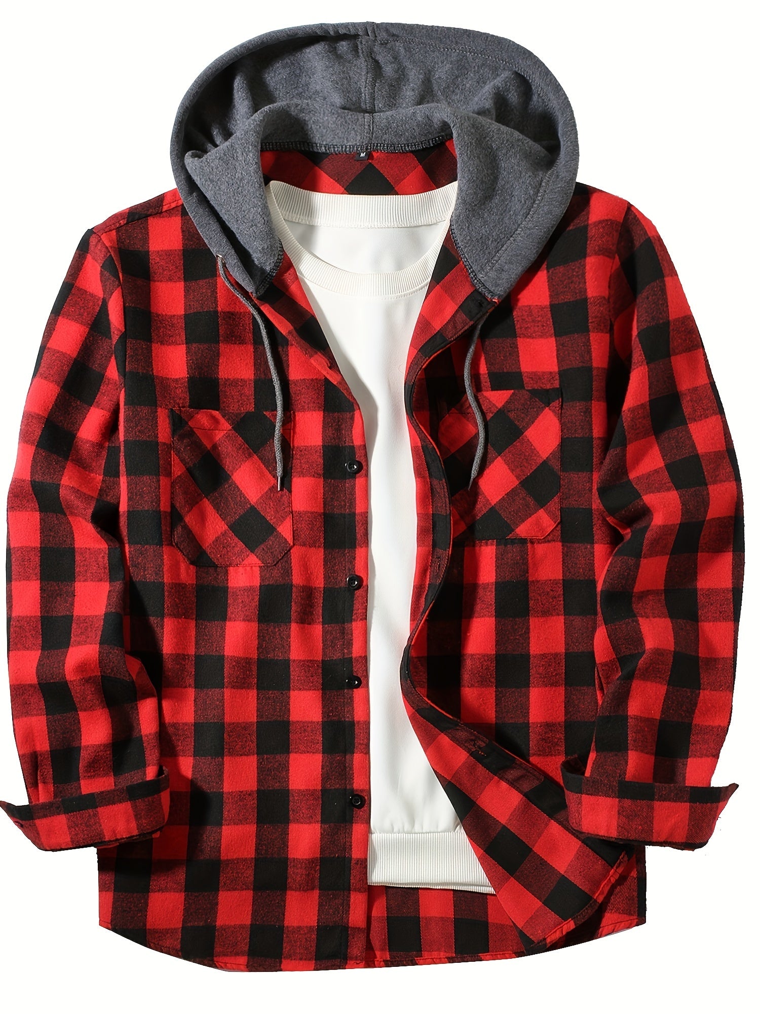 Rustic Ridge Flannel Hoodie