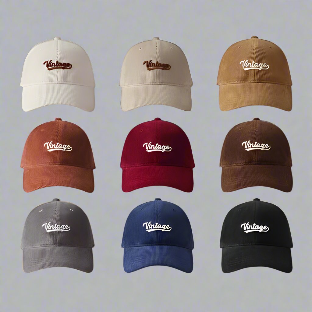 "Vintage" Corduroy Ballcap