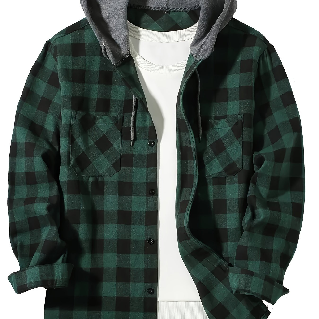 Rustic Ridge Flannel Hoodie