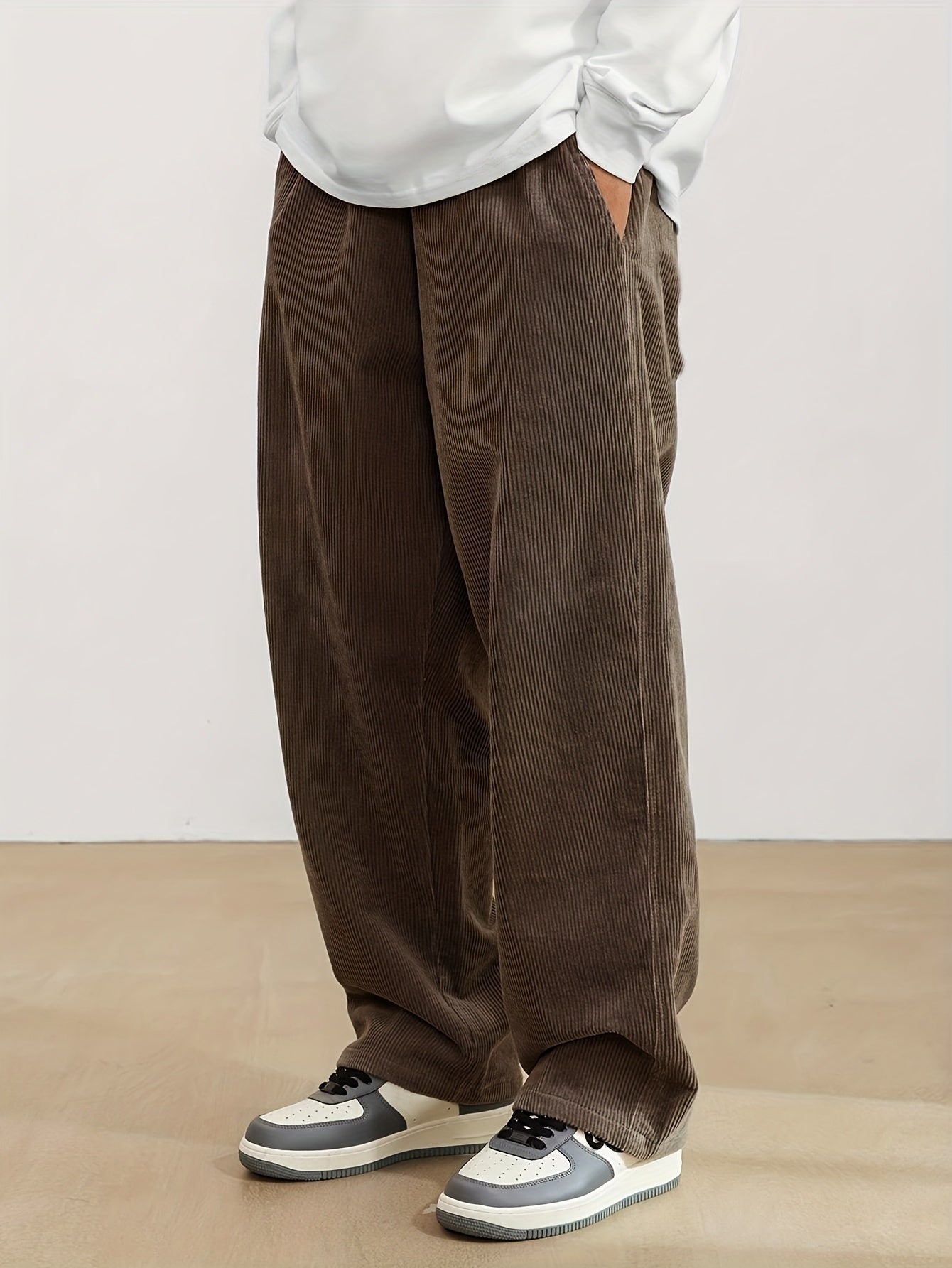 Urban Flow Loose Fit Corduroy Pants