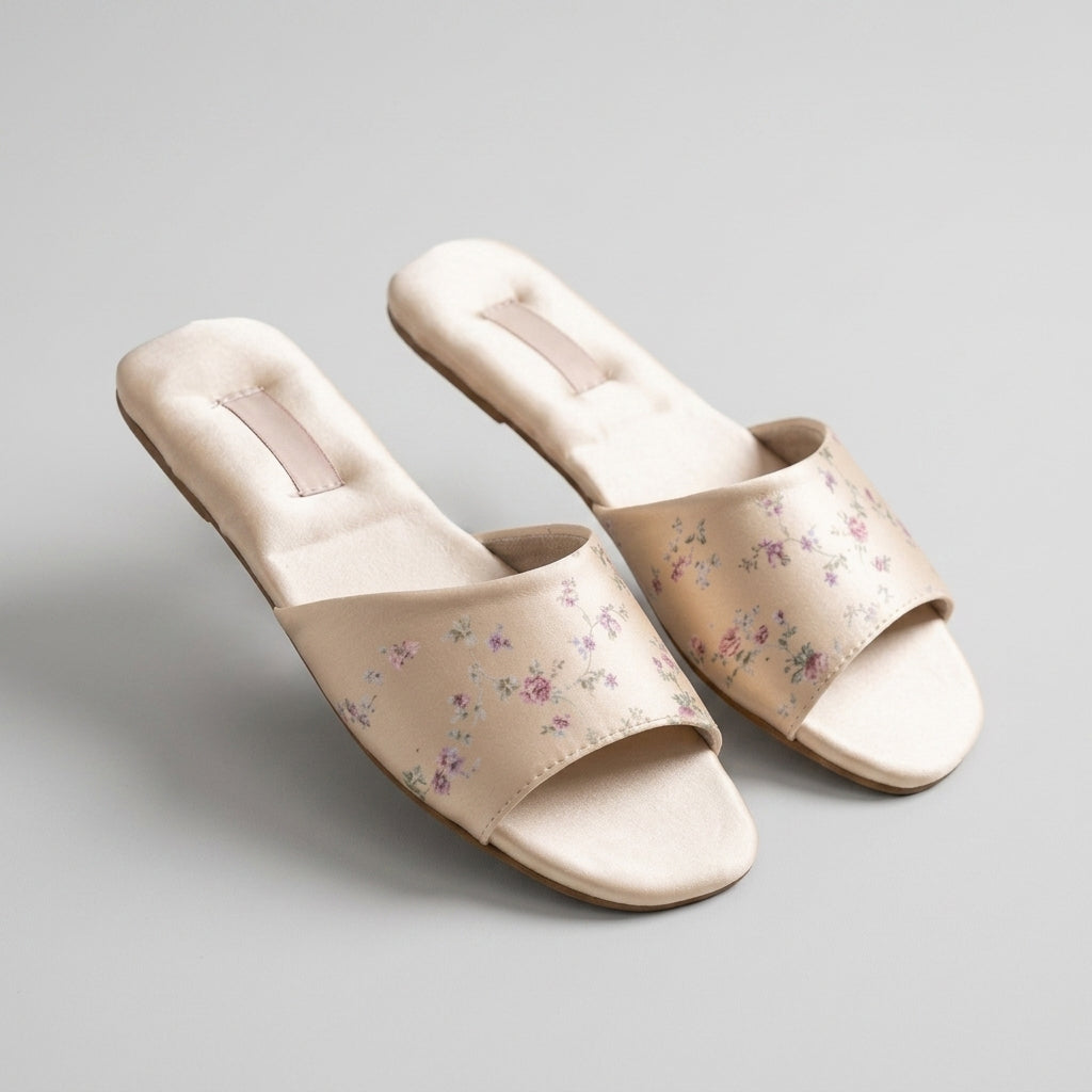 Floral Brocade Slide