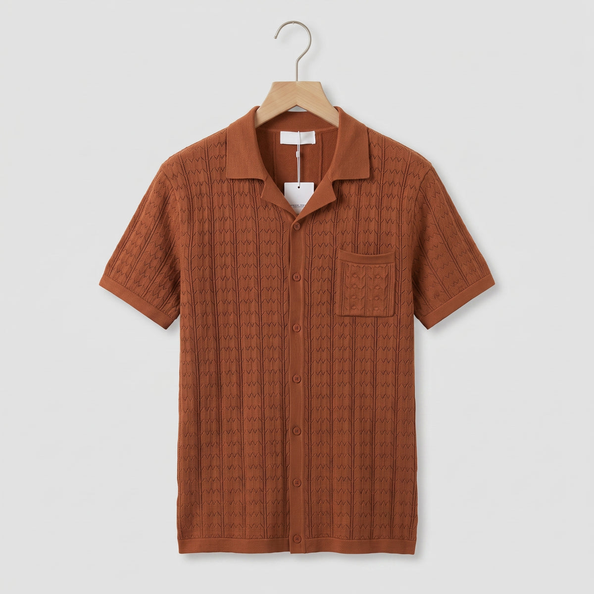 Cuban Collar Knit Polo - main product image