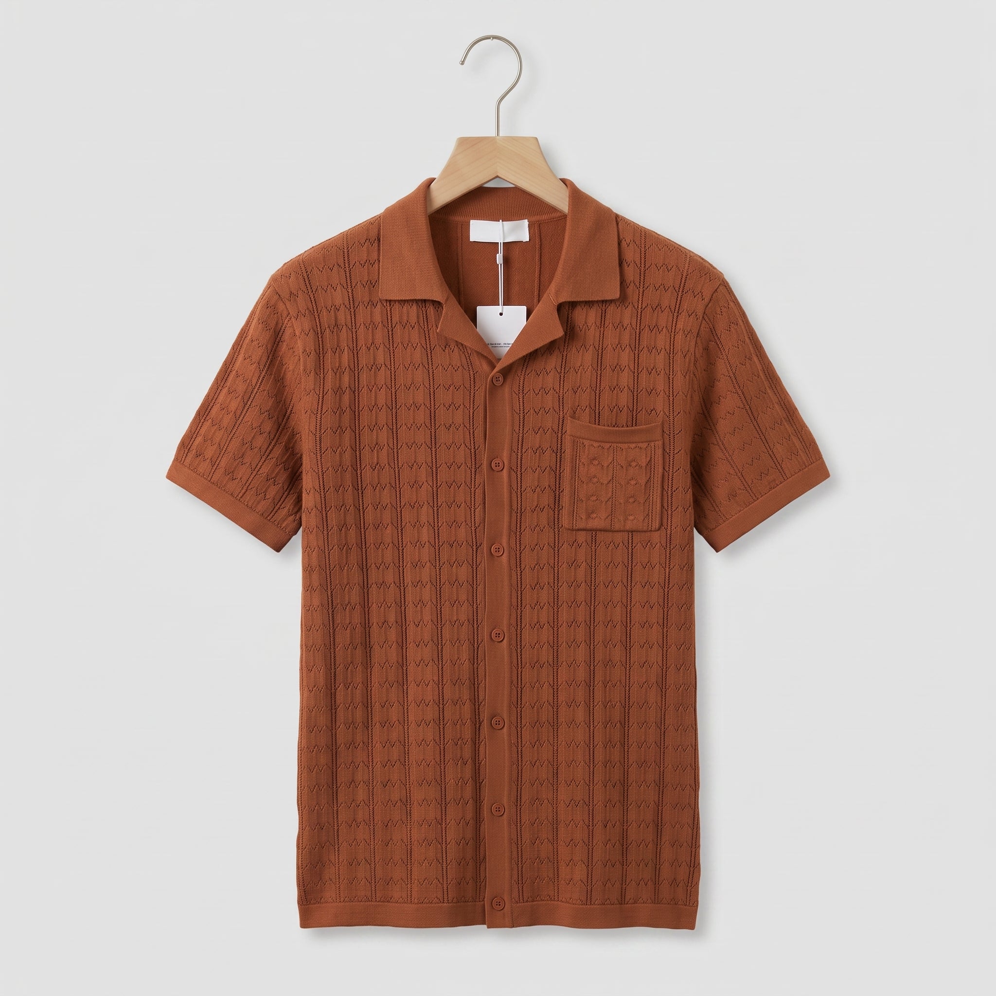 Cuban Collar Knit Polo - main product image