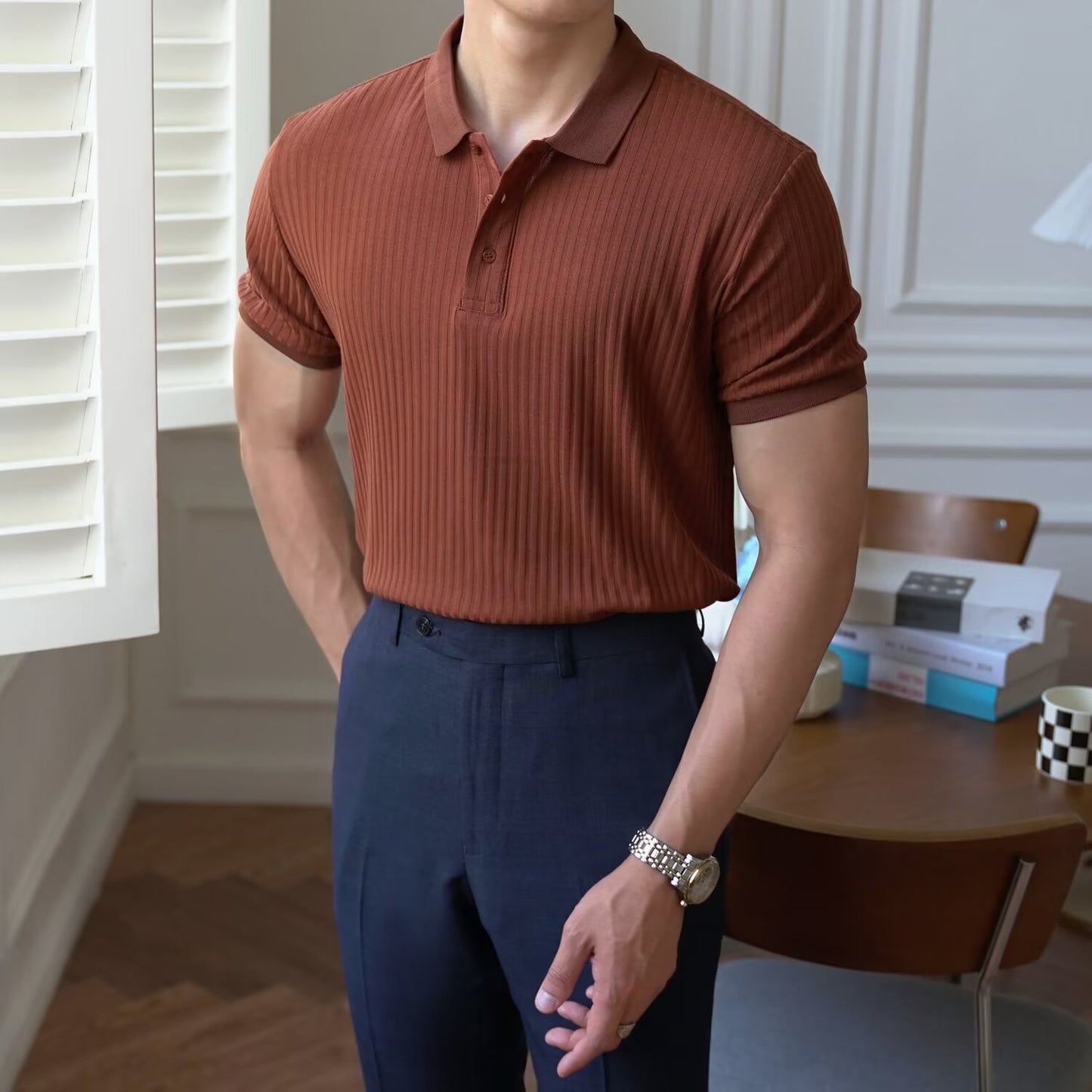 Mason Ribbed Polo