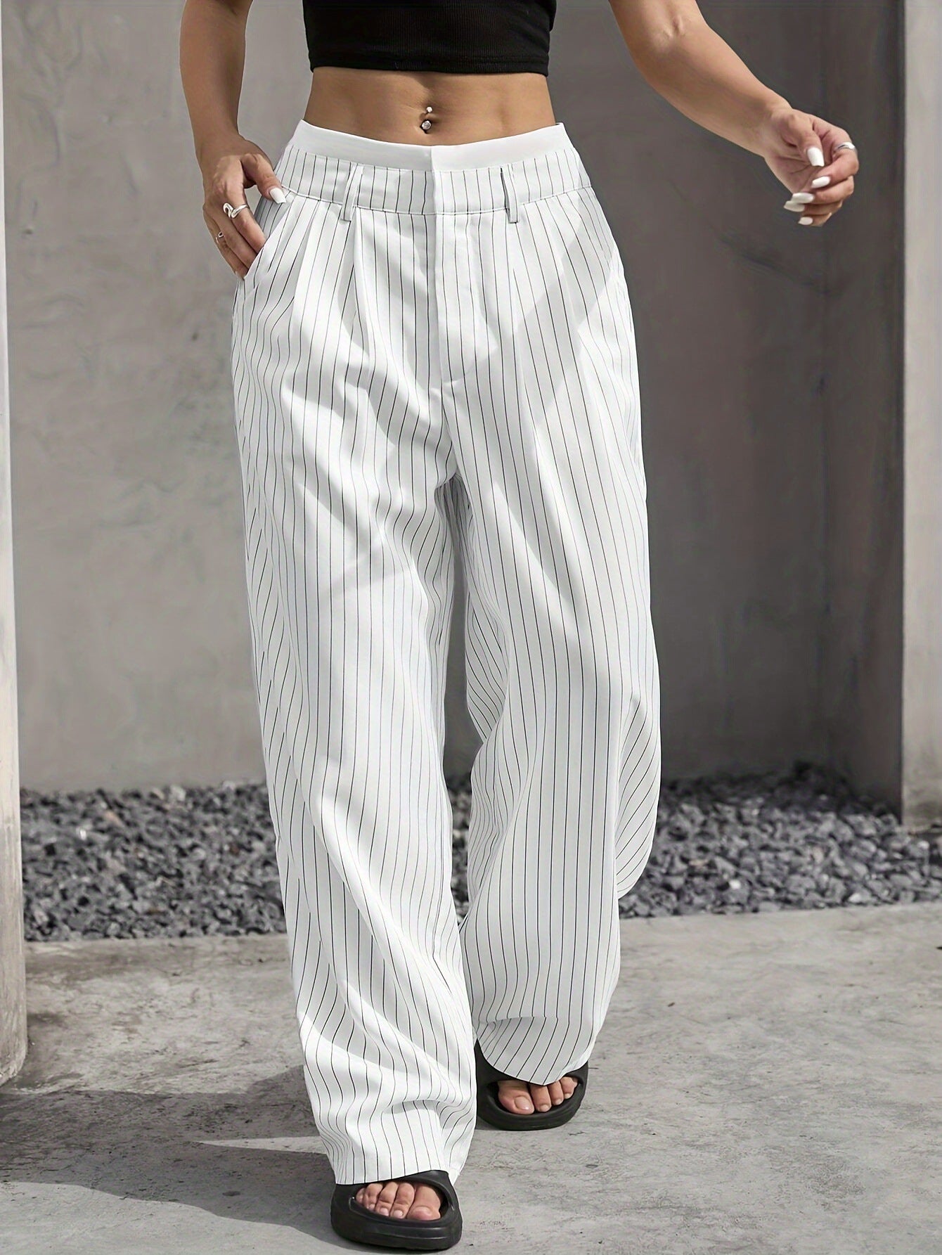 Ella Pinstripe Pants