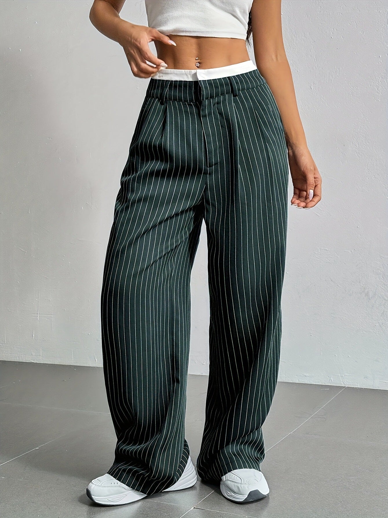 Ella Pinstripe Pants