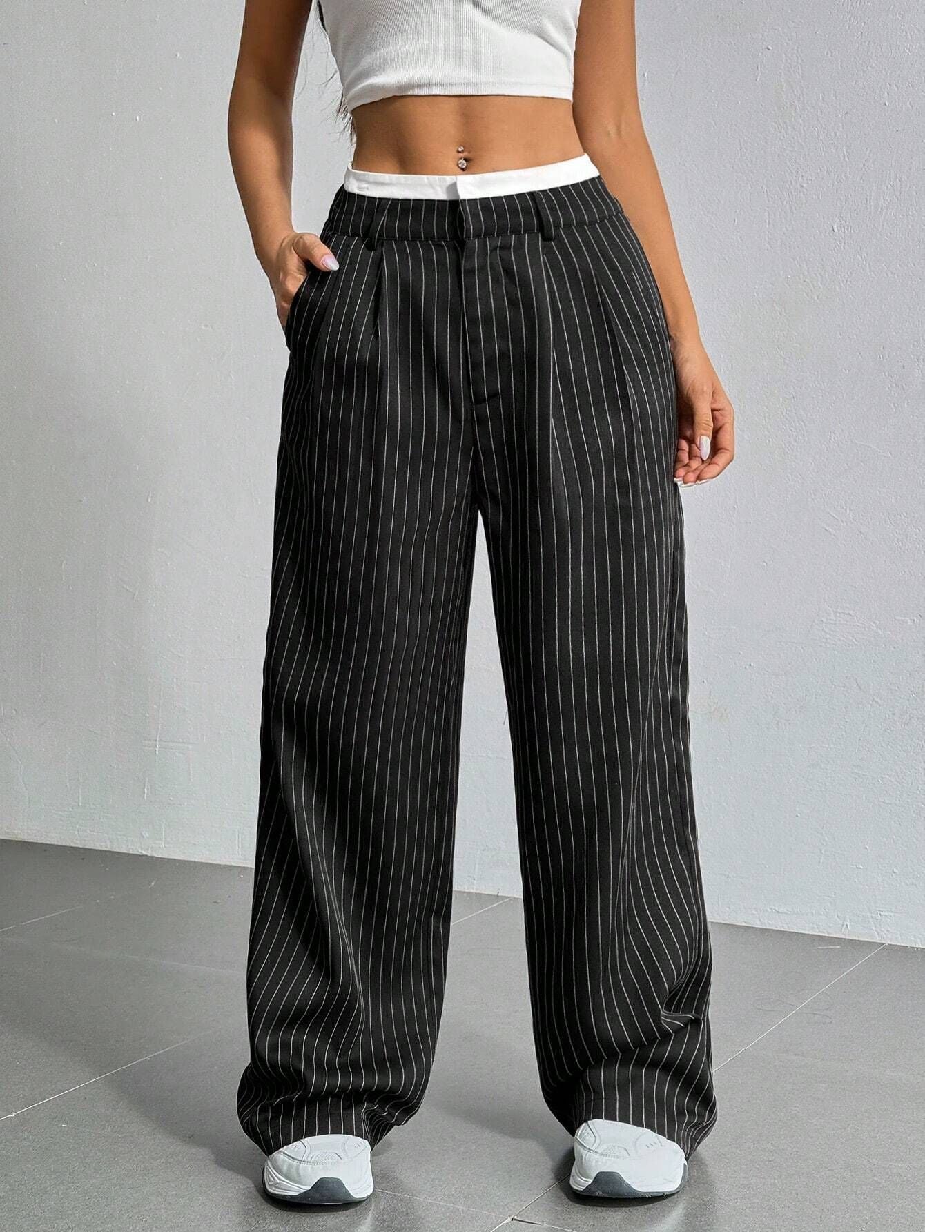 Ella Pinstripe Pants
