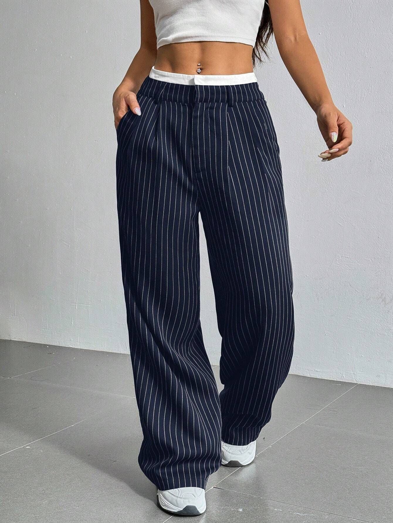Ella Pinstripe Pants