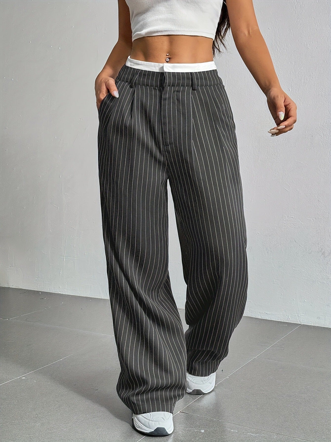 Ella Pinstripe Pants