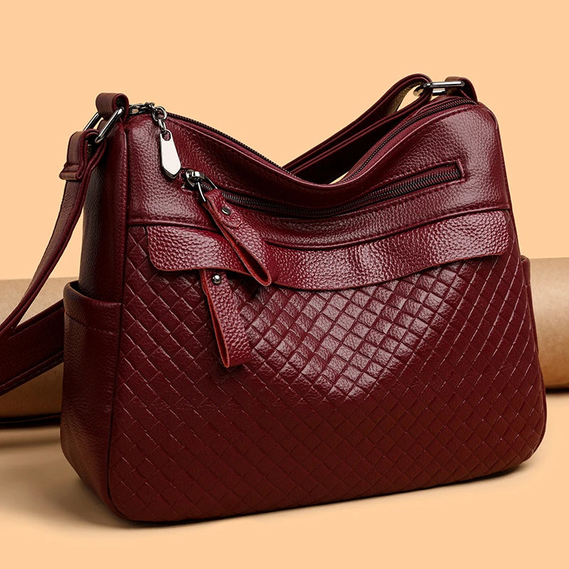 Lena Woven Shoulder Bag