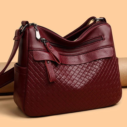 Lena Woven Shoulder Bag