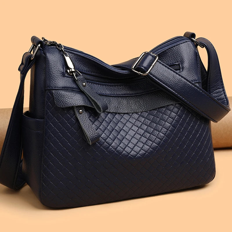 Lena Woven Shoulder Bag