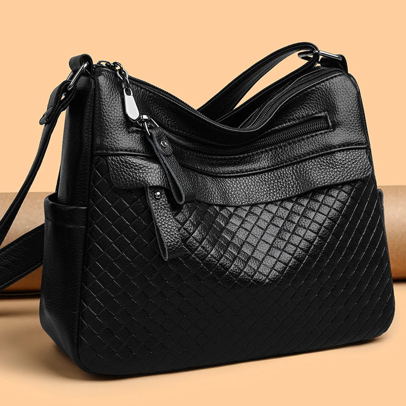 Lena Woven Shoulder Bag