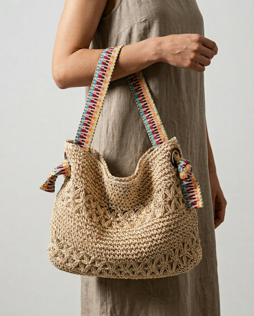 Amalfi Woven Hobo Bag