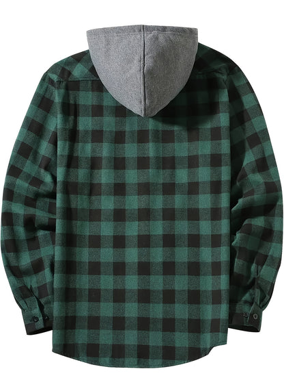 Rustic Ridge Flannel Hoodie