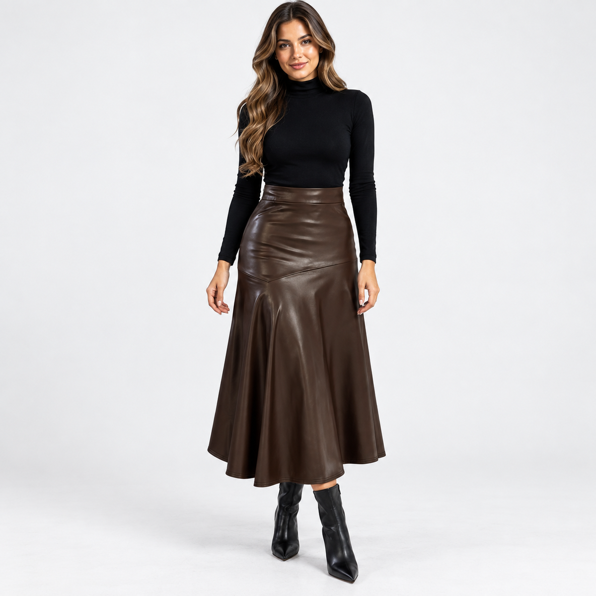 Ardith Comfort Flared Midi Skirt | Hudson & Wells