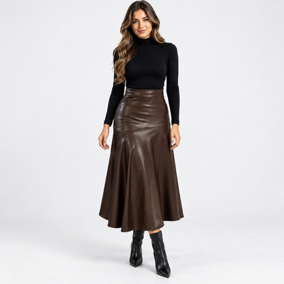 Ardith Comfort Flared Midi Skirt | Hudson & Wells