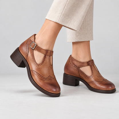 Augusta Wingtip T-Bar Mary Janes | Hudson & Wells