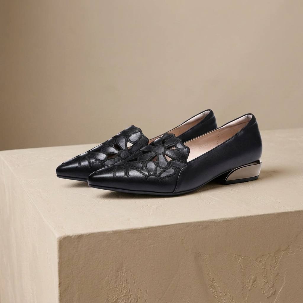 Bennett Floral-Cutout Loafer | Hudson & Wells