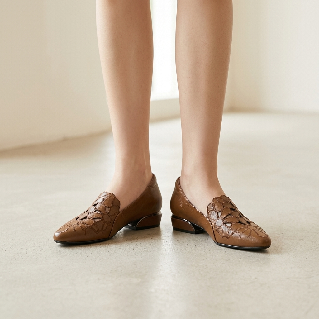 Bennett Floral-Cutout Loafer | Hudson & Wells