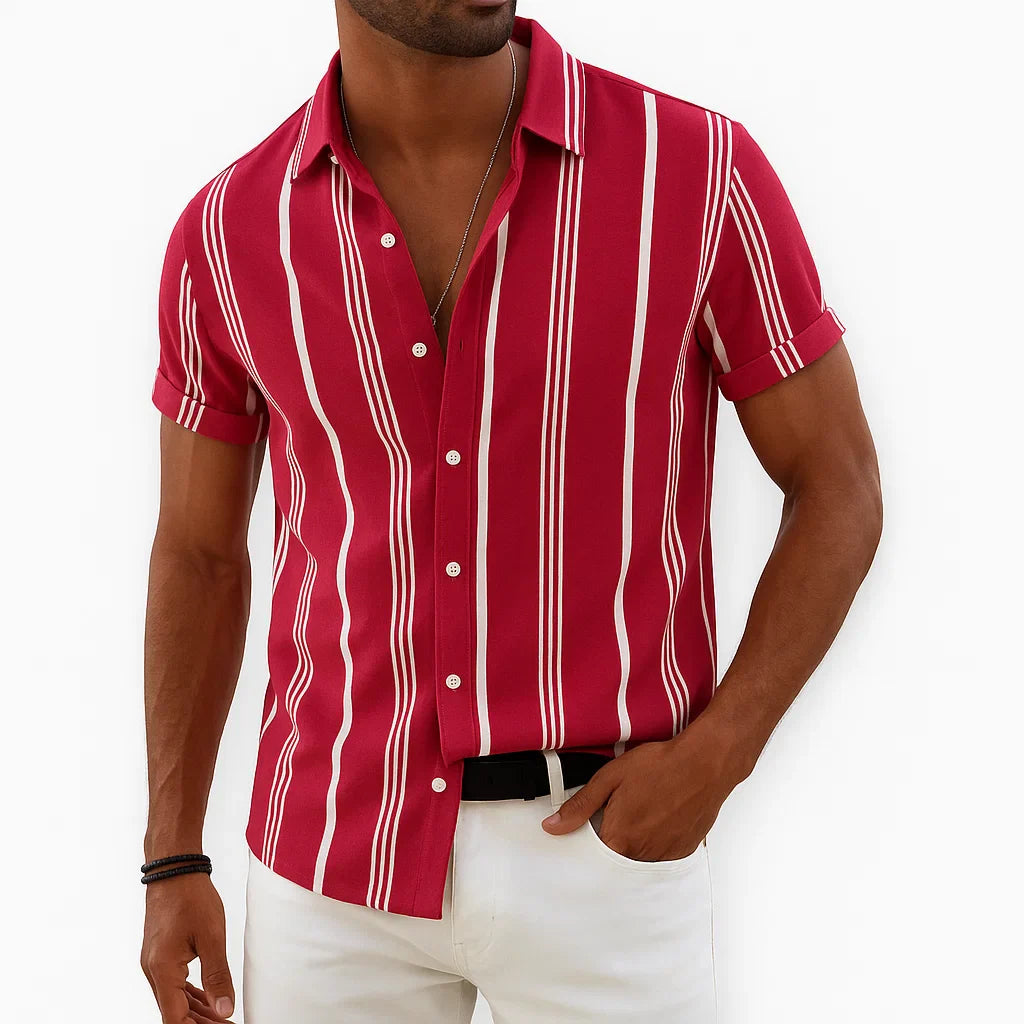 Boardwalk Button Up - Red