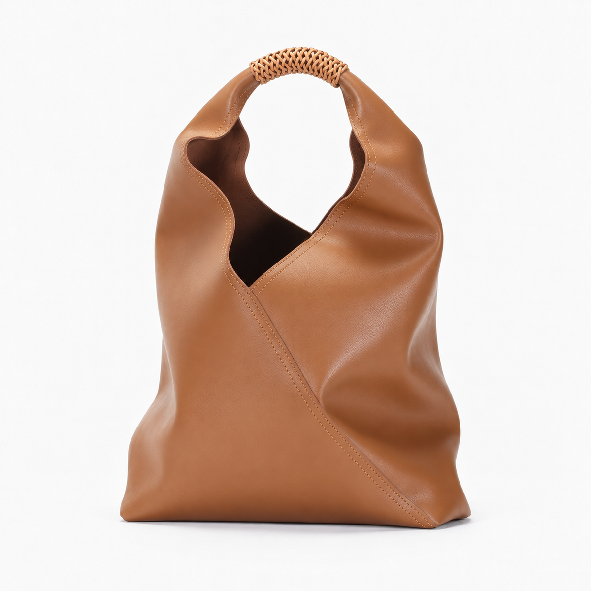 Brooks Braided-Handle Hobo — Brown | Hudson & Wells