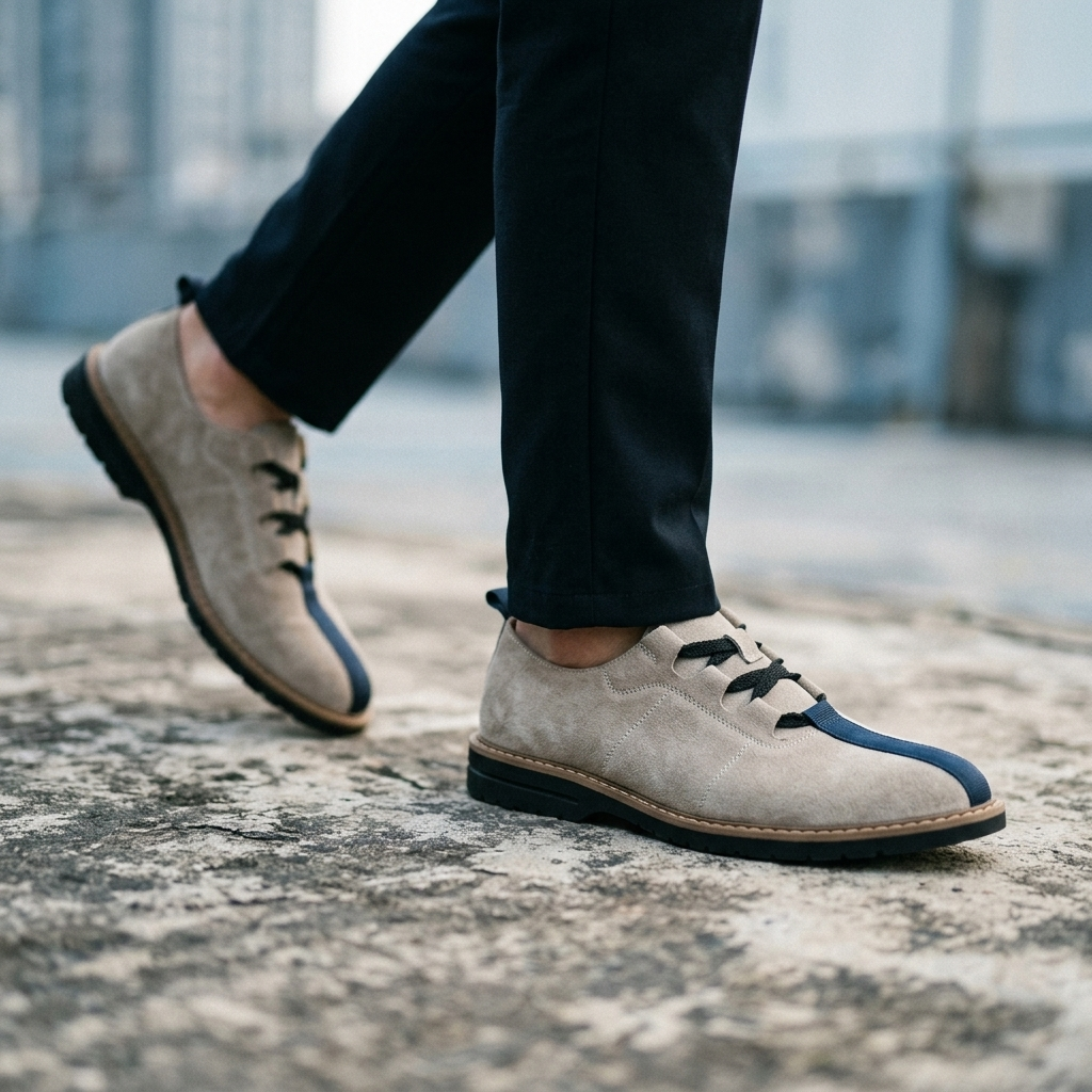 Brooks Contrast-Toe Lace-Up | Hudson & Wells